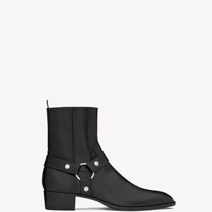 Saint Laurent Wyatt Harness boots Stylish Black Women's Boots